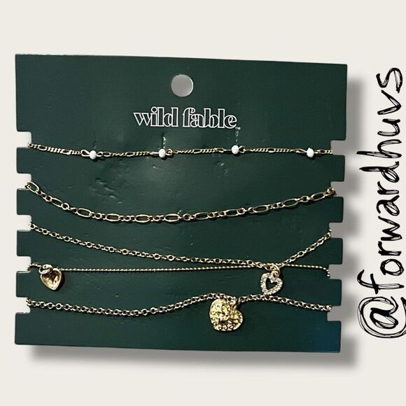 Bundle Sale 3 for $15 | Wild Fable Necklace Set – 5 Gold Tone Designs - Picture 1 of 9